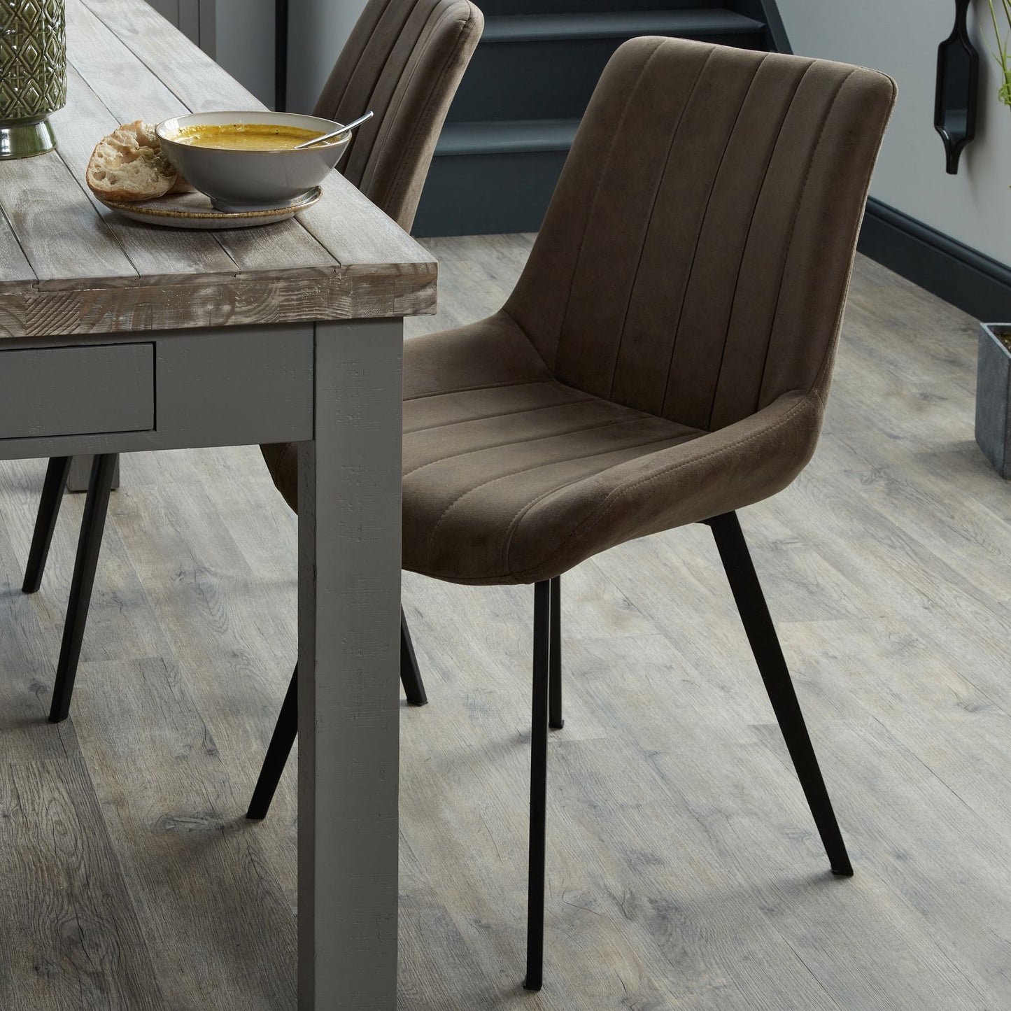 Malmo Coffee Dining Chair - LuxmeLounge