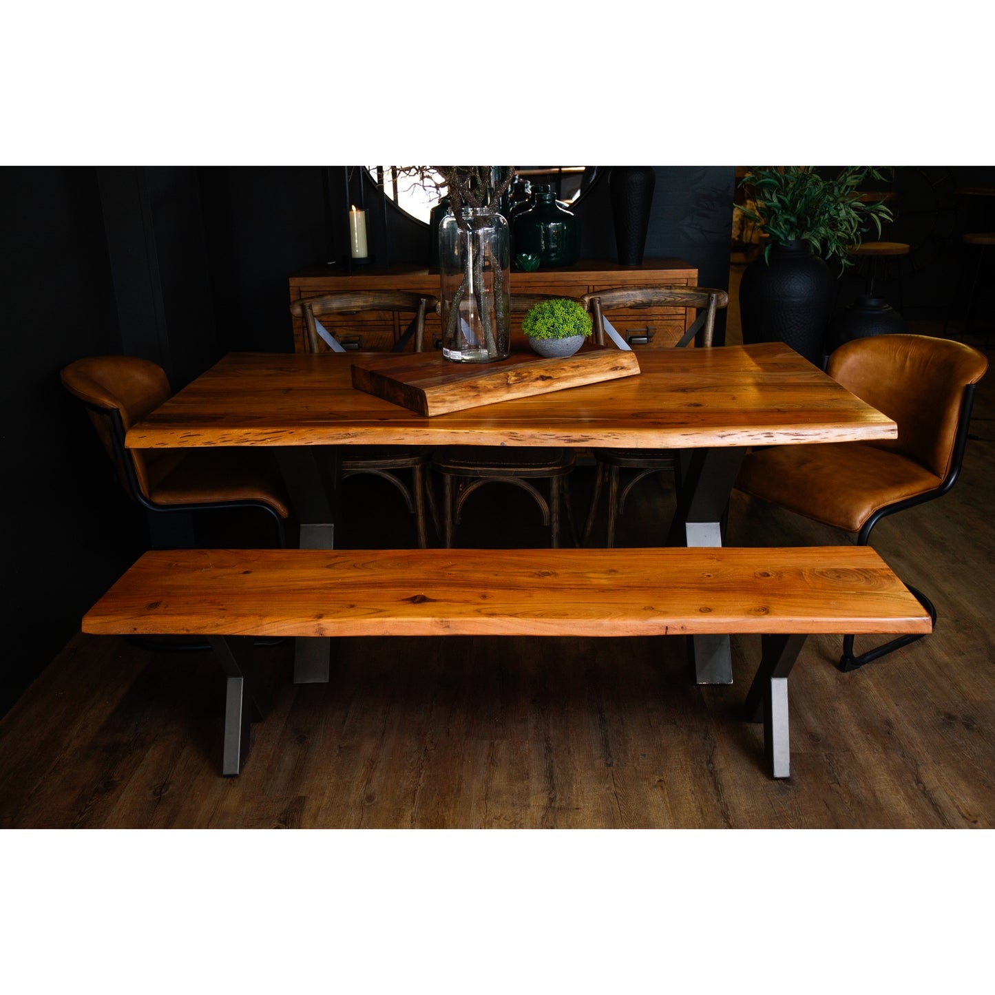 Live Edge Large Dining Table - LuxmeLounge