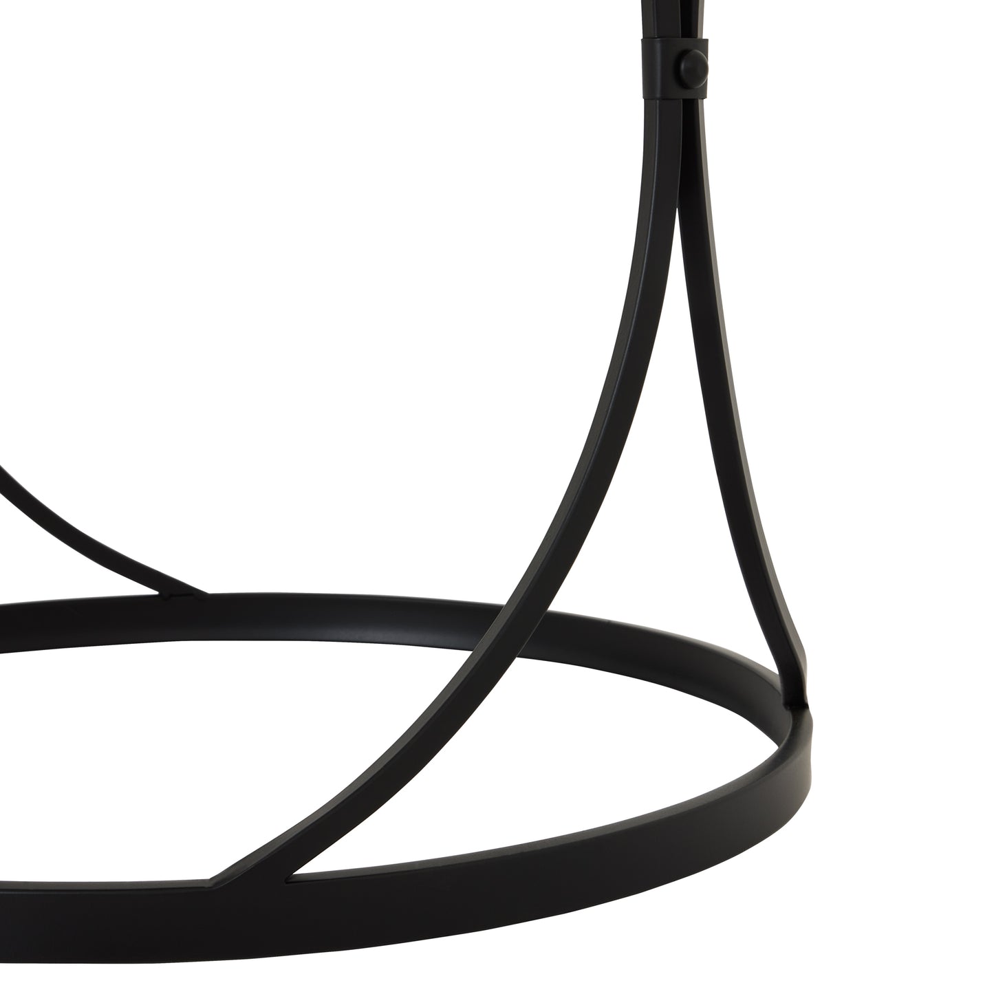 Concaved Set Of Two Black Mirrored Side Tables - LuxmeLounge