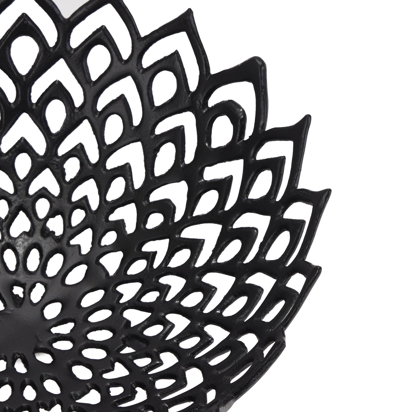Black Cast Lattice Bowl Medium