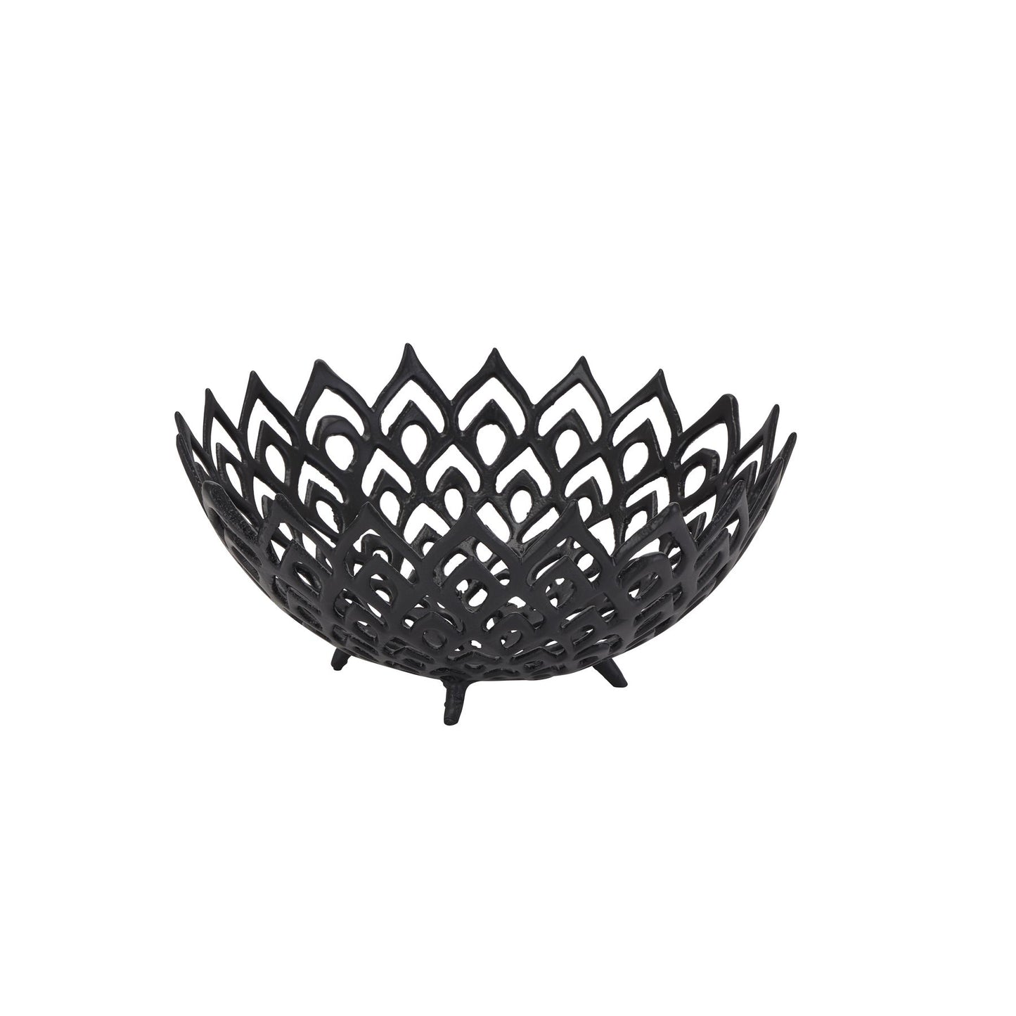 Black Cast Lattice Bowl Medium