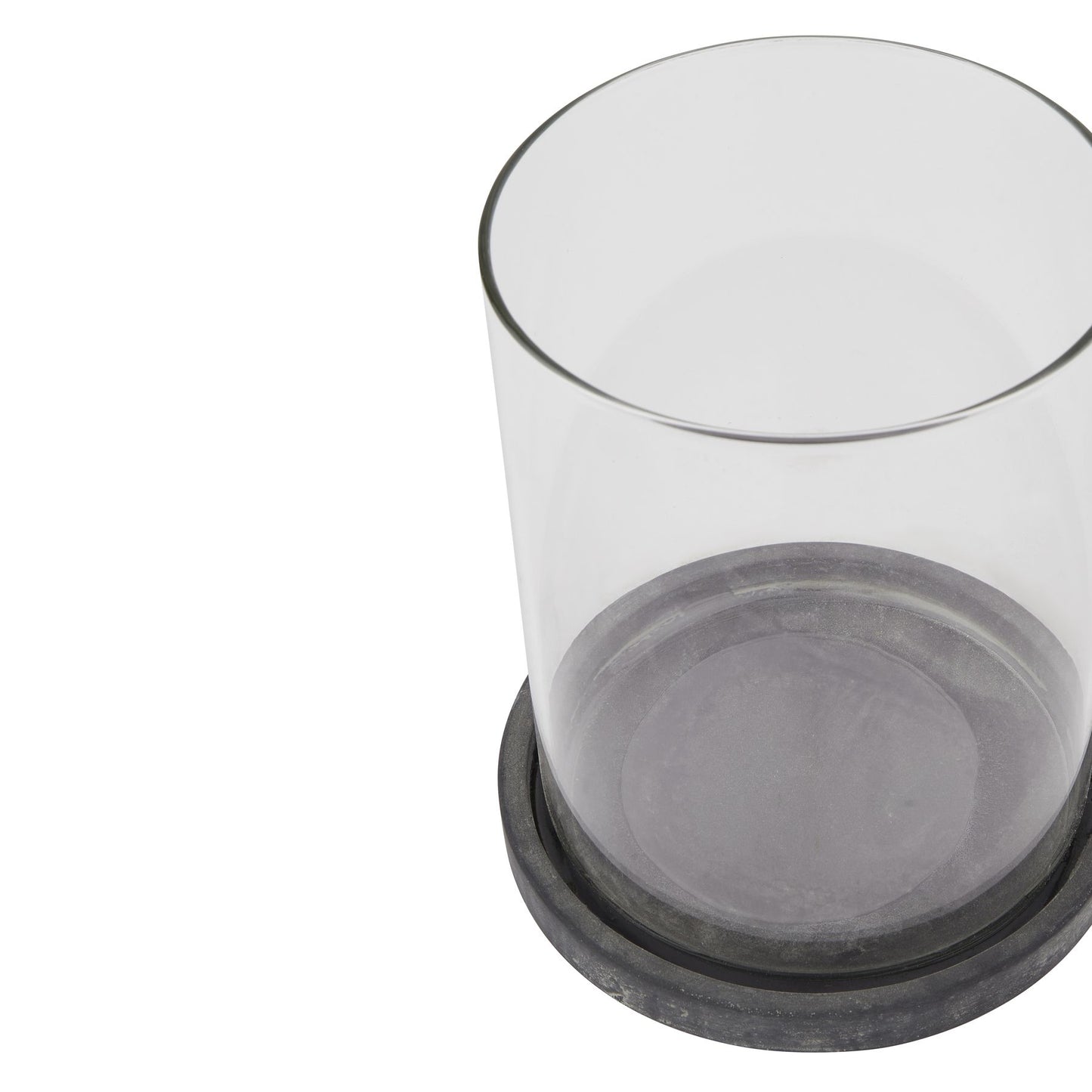 Amalfi Grey Large Hurricane Lantern - LuxmeLounge