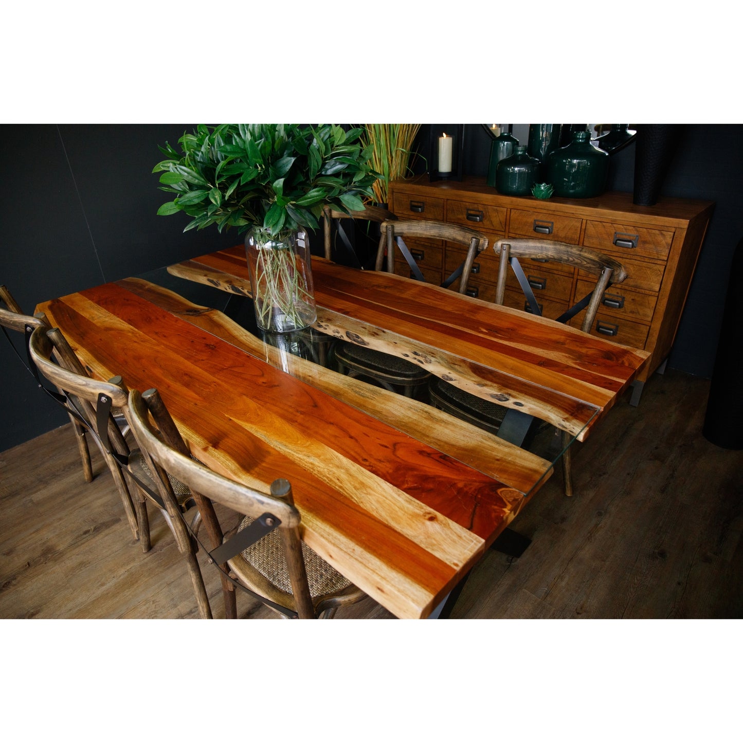 Live Edge Collection Large River Dining Table - LuxmeLounge