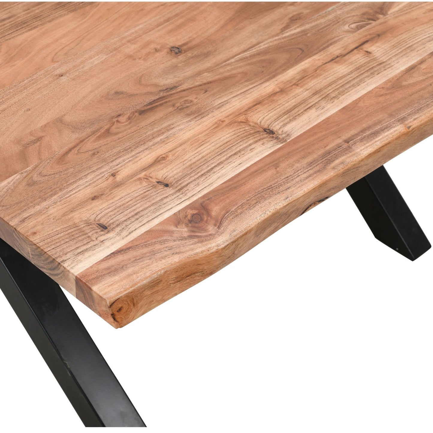 Live Edge Collection Large Square Dining Table - LuxmeLounge