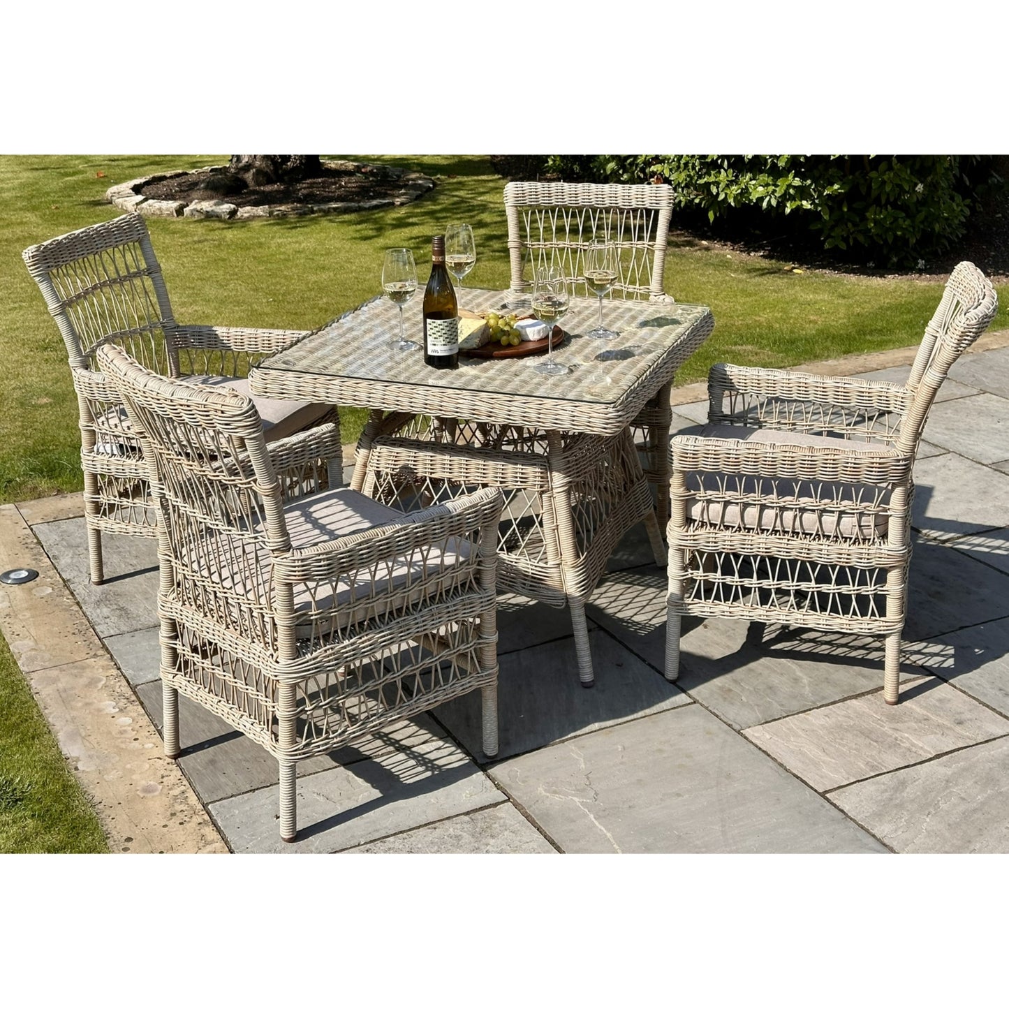 Provence Collection Outdoor 4 Seater Dining Set By Hill Interiors