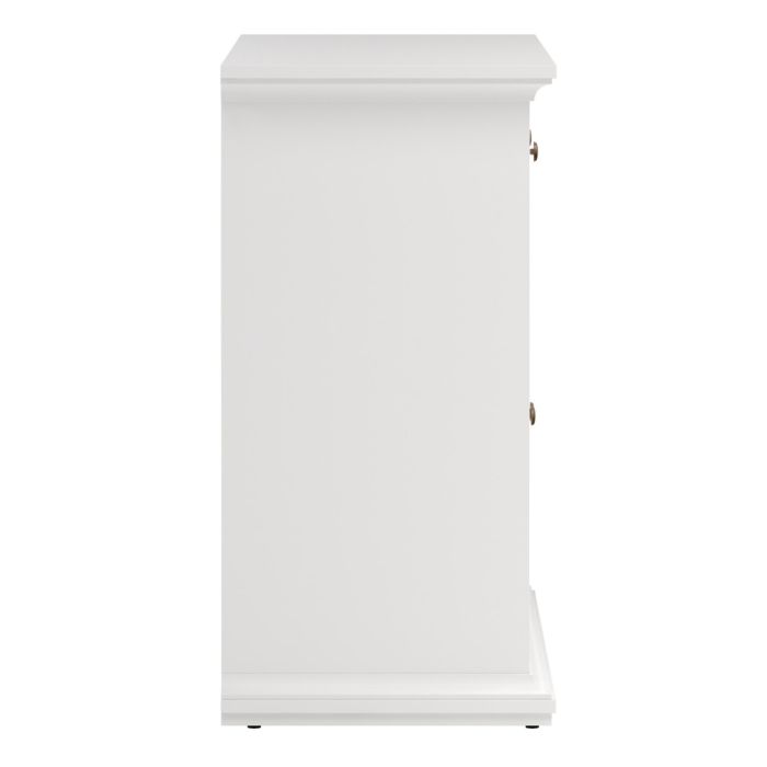 White cabinet on a white background