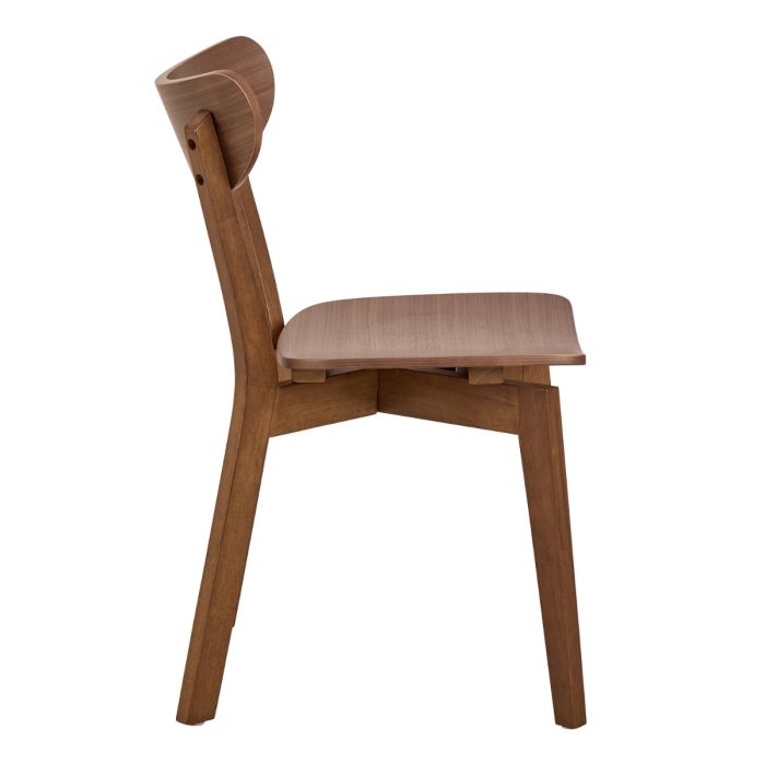 Wooden chair with a white background