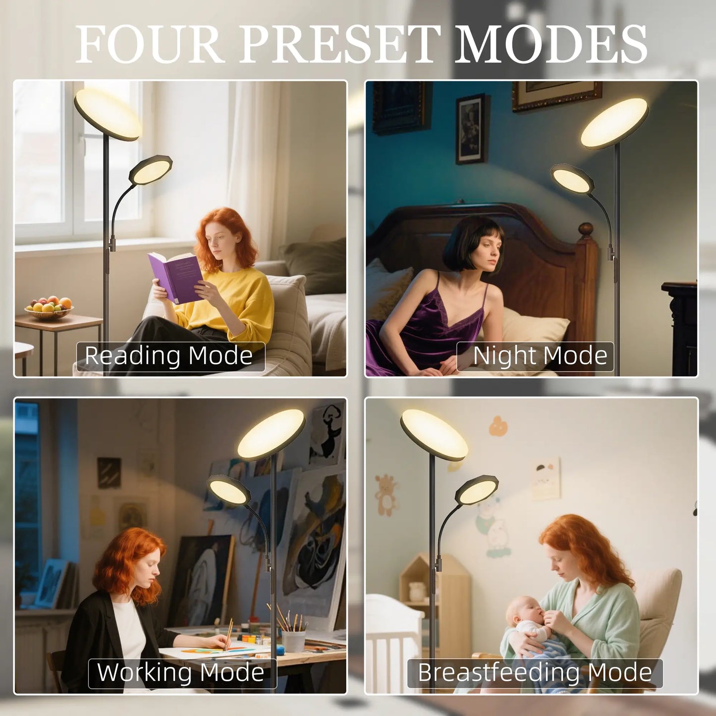 HOMCOM LED Floor Lamp