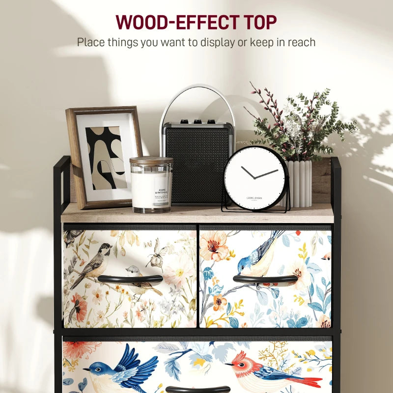 HOMCOM 4-Drawer Chest of Drawers