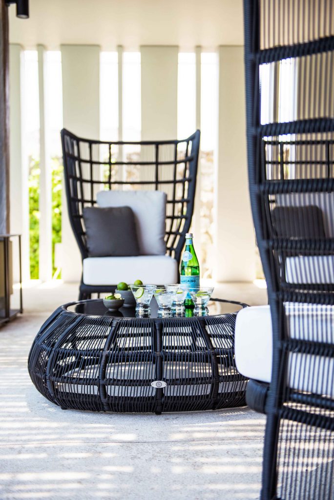 Black Spa Armchair Duo & Coffee Table By Skyline Design