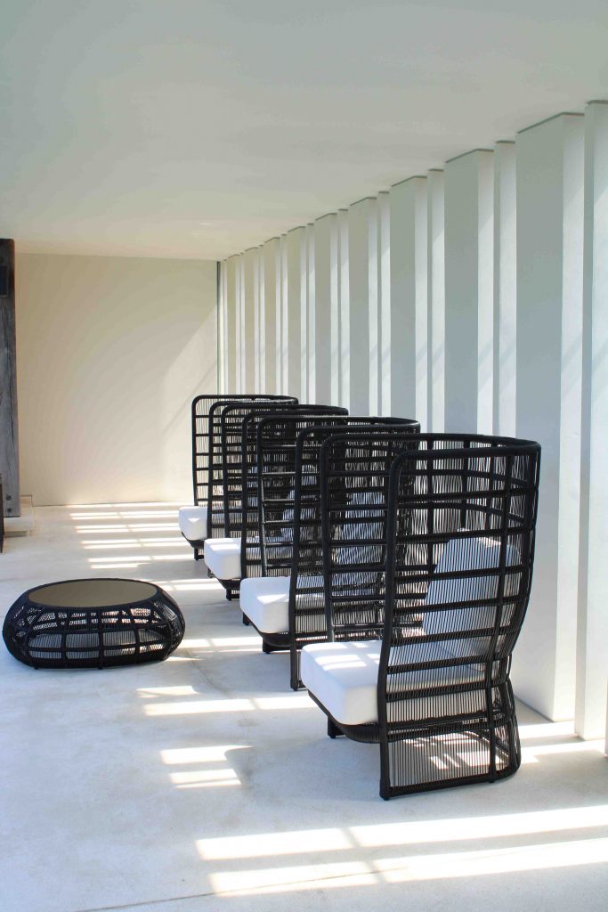 Black Spa Armchair Duo & Coffee Table By Skyline Design