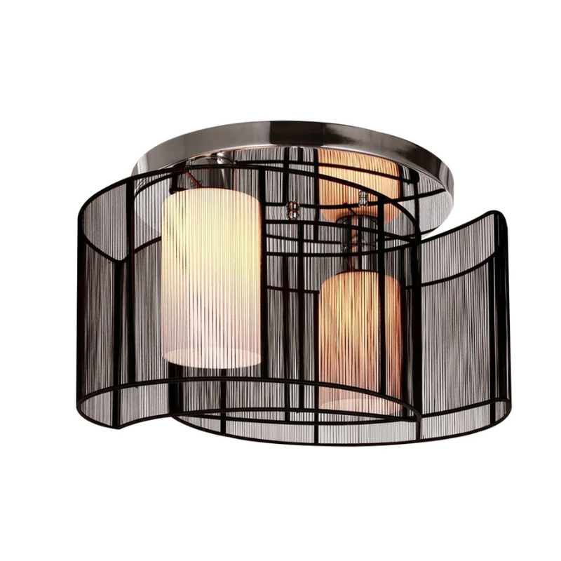HOMCOM Nova Twin Shade Ceiling Light