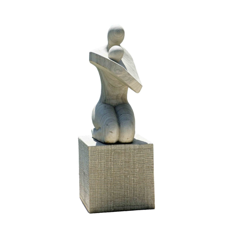 Mother & Baby Sculpture & Plinth