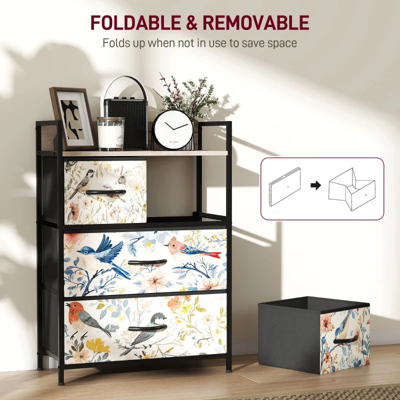 HOMCOM 4-Drawer Chest of Drawers