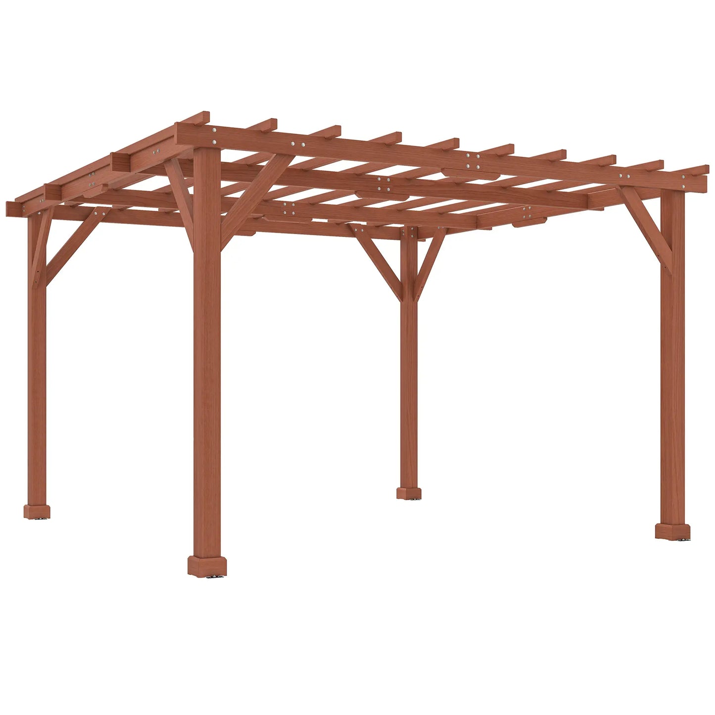 Outsunny 3.3 x 3.3 m Wooden Pergola Kit