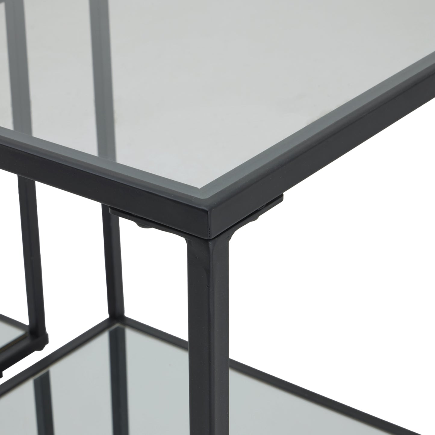 Lennox Black Framed Set Of 2 Side Tables - LuxmeLounge