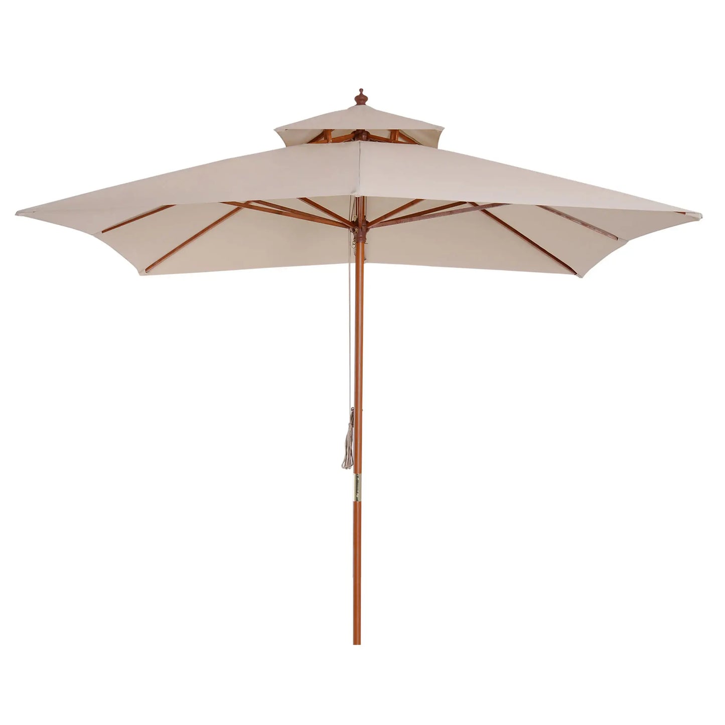 Outsunny 3 m Square Canopy Parasol