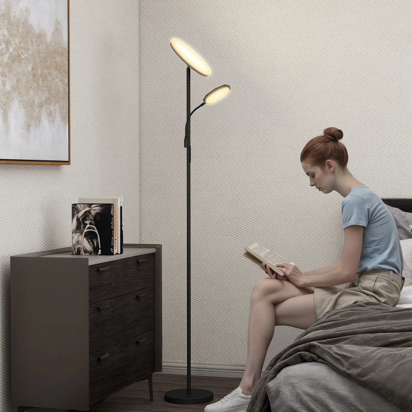 HOMCOM LED Floor Lamp
