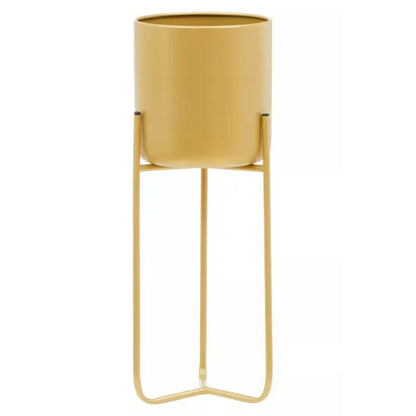 Avento Gold Finish Floor Planter - LuxmeLounge - [vendor_name]