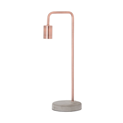 Copper Industrial Lamp With Stone Base - LuxmeLounge