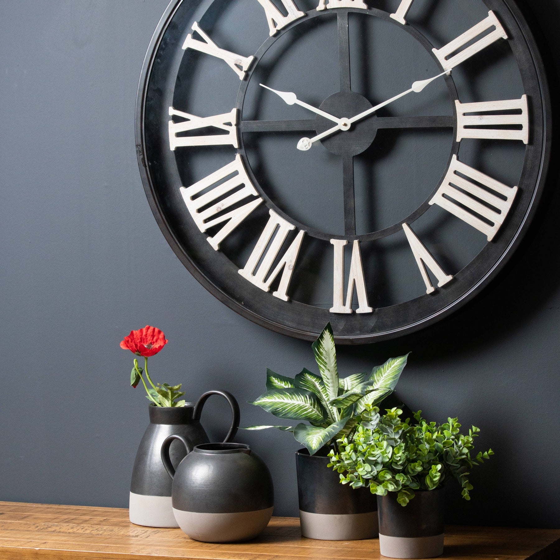 Large Metallic Grey Ceramic Planter - LuxmeLounge - [vendor_name]