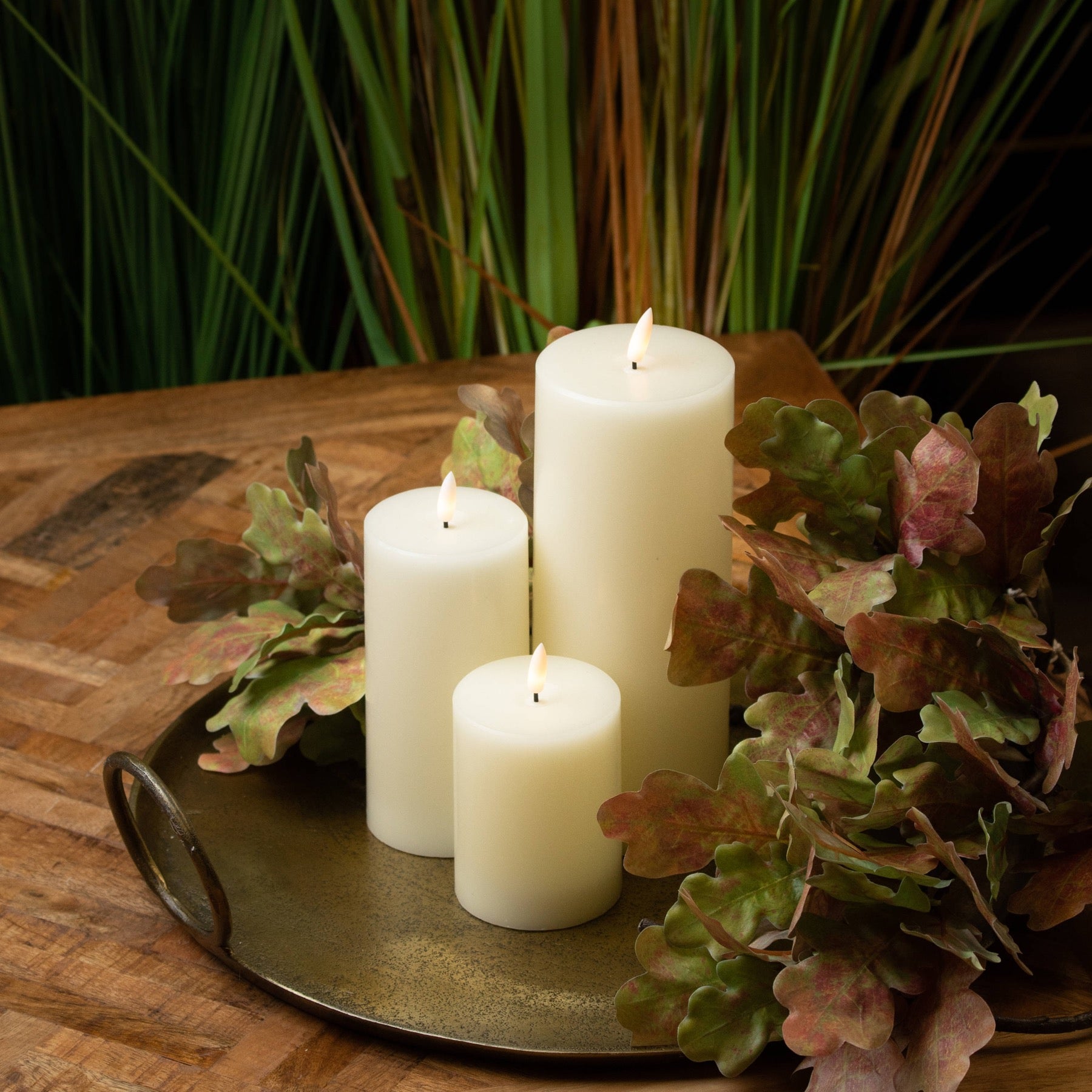 Luxe Collection Natural Glow 3 x 4 LED Cream Candle - LuxmeLounge - [vendor_name]