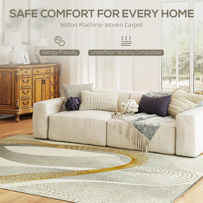 HOMCOM Modern Area Rug