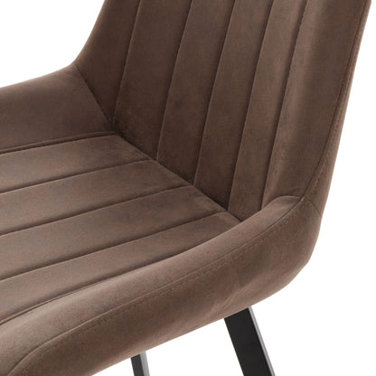 Malmo Coffee Dining Chair - LuxmeLounge