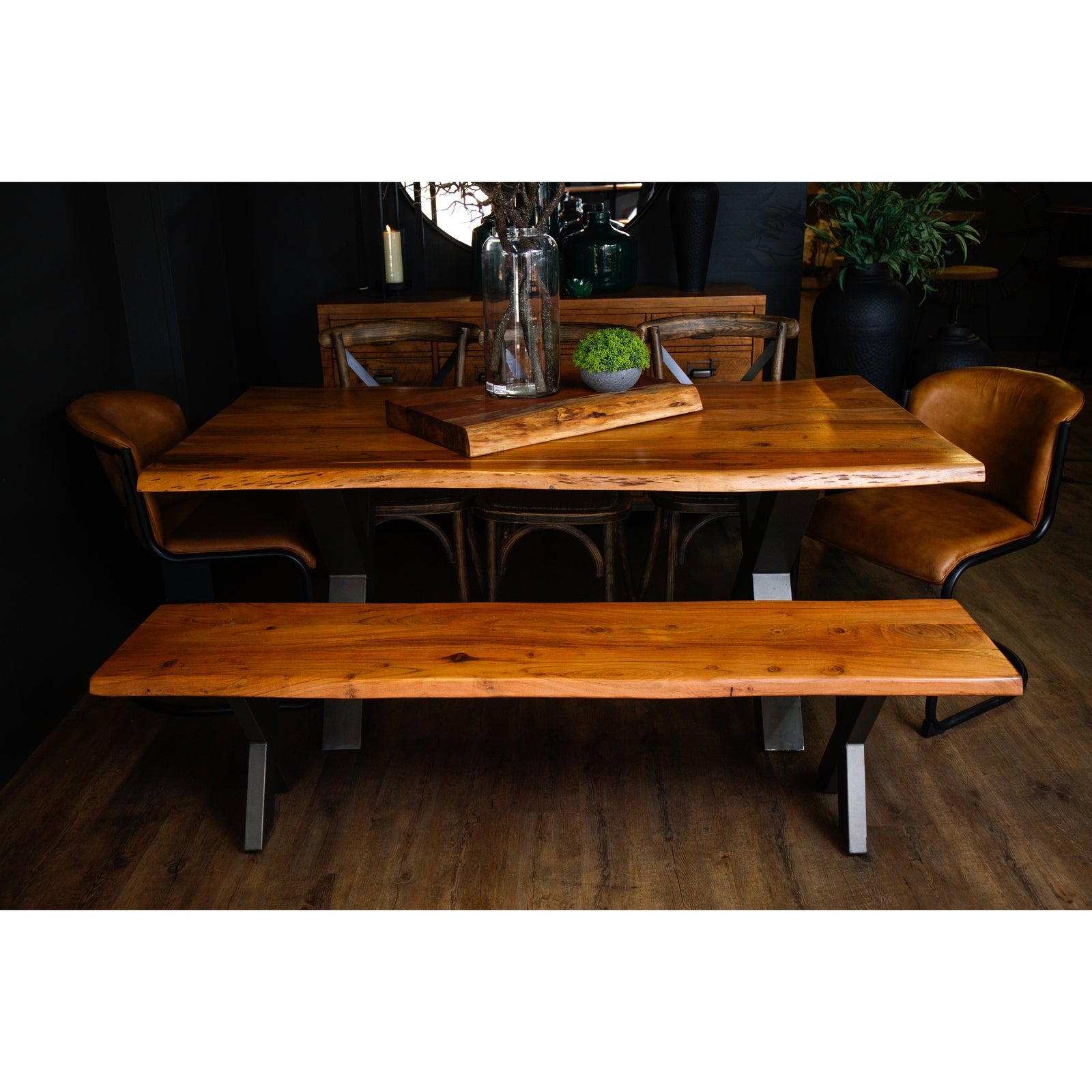 Live Edge Large Dining Table - LuxmeLounge
