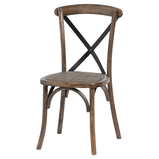 Cross Back Dining Chair - LuxmeLounge