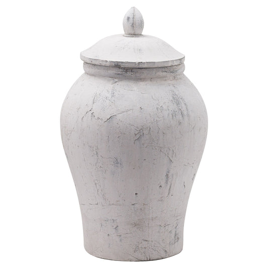 Bloomville Large Stone Ginger Jar By Hill Interiors