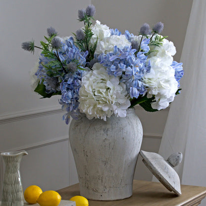 Bloomville Stone Ginger Jar By Hill Interiors