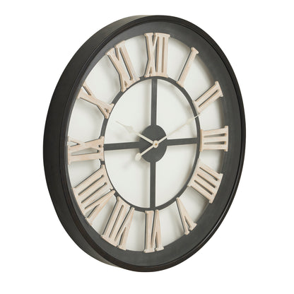 80cm Black Skeleton Wall Clock