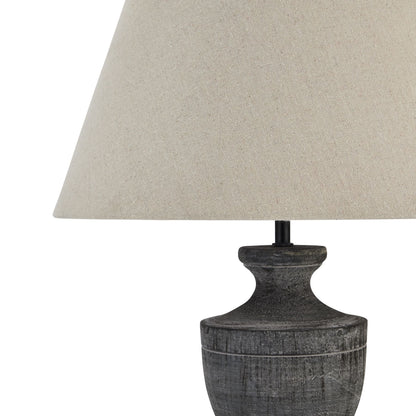 Incia Urn Wooden Table Lamp - LuxmeLounge