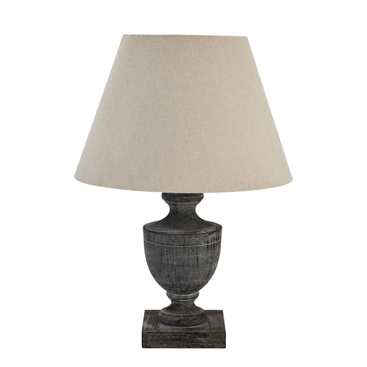 Incia Urn Wooden Table Lamp - LuxmeLounge