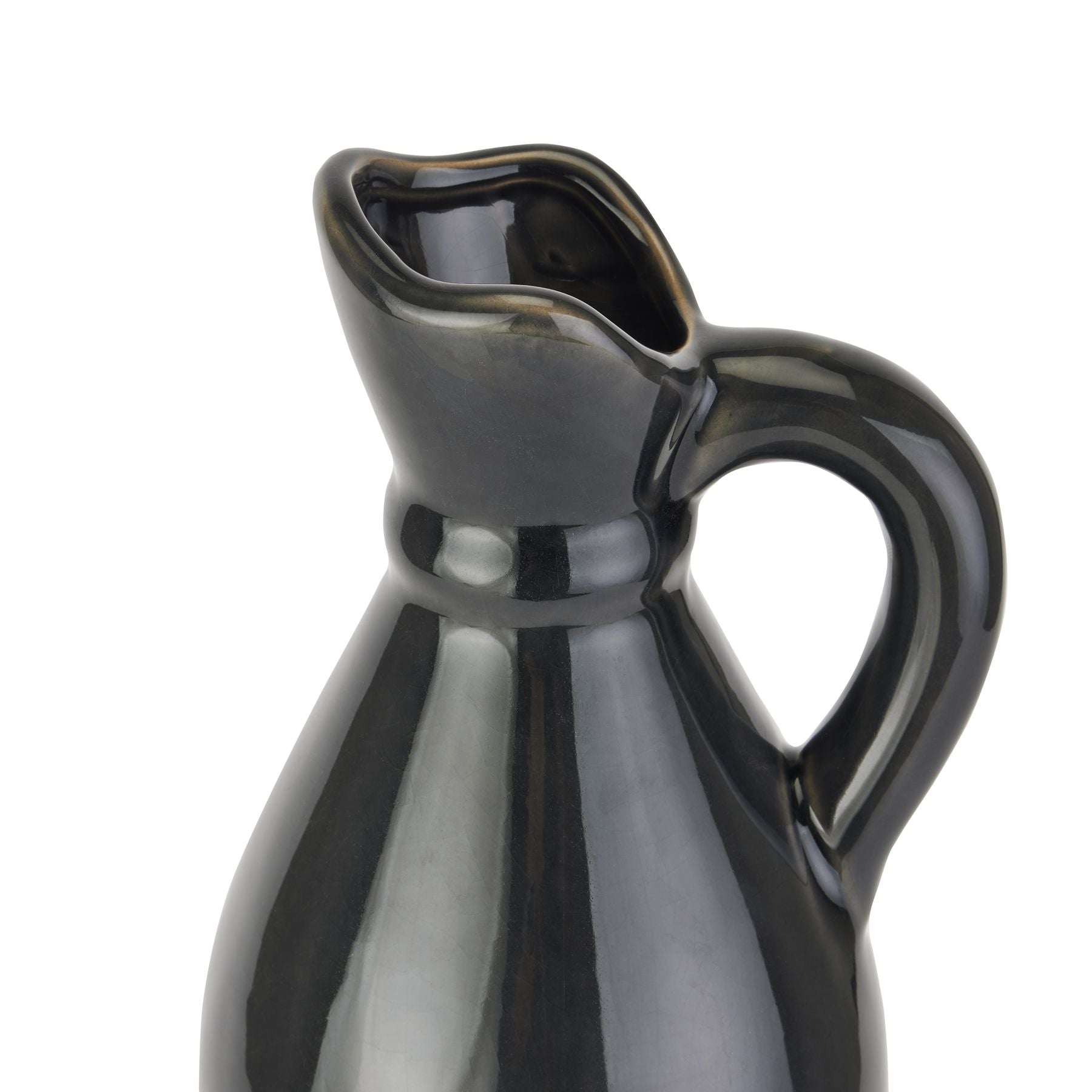 Decorative Tall Navy Stoneware Jug - LuxmeLounge - [vendor_name]