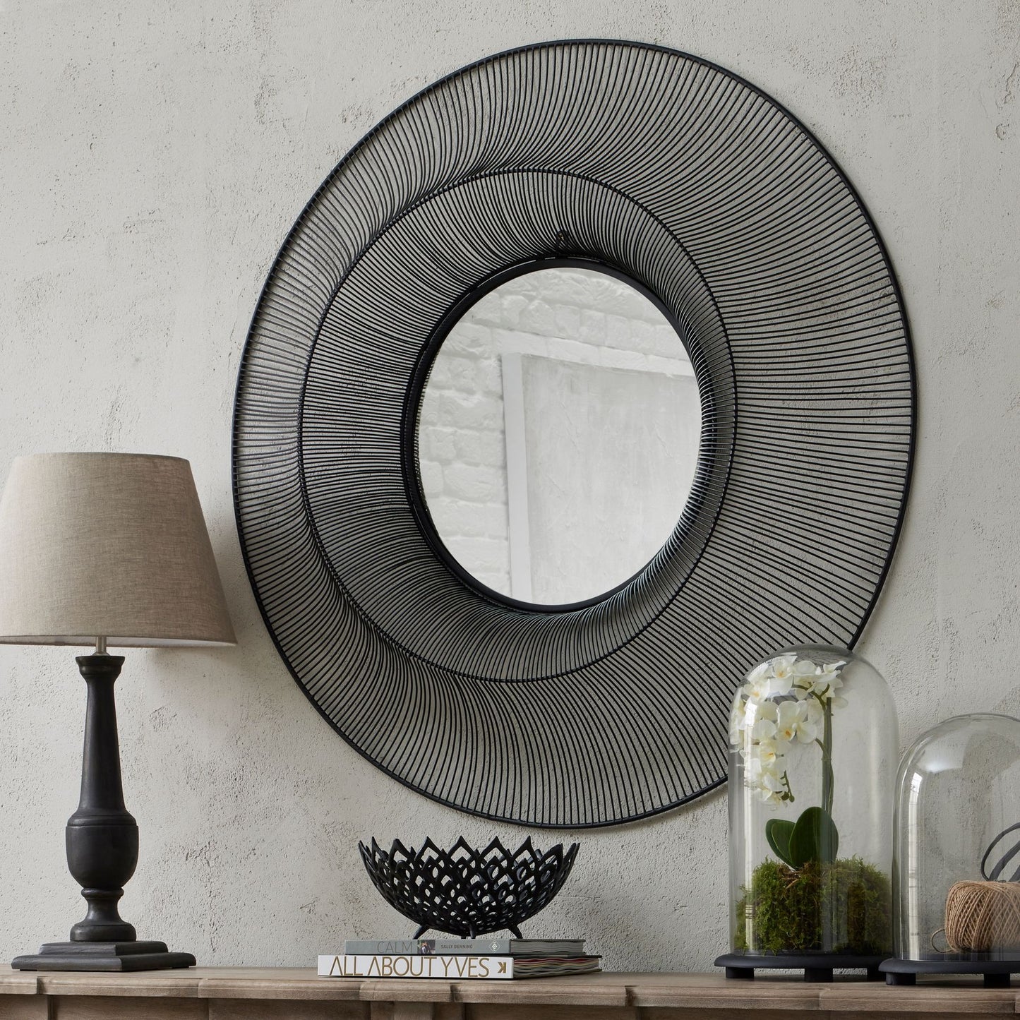 Chico Black  Wire Mirror
