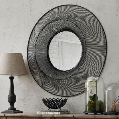 Chico Black  Wire Mirror