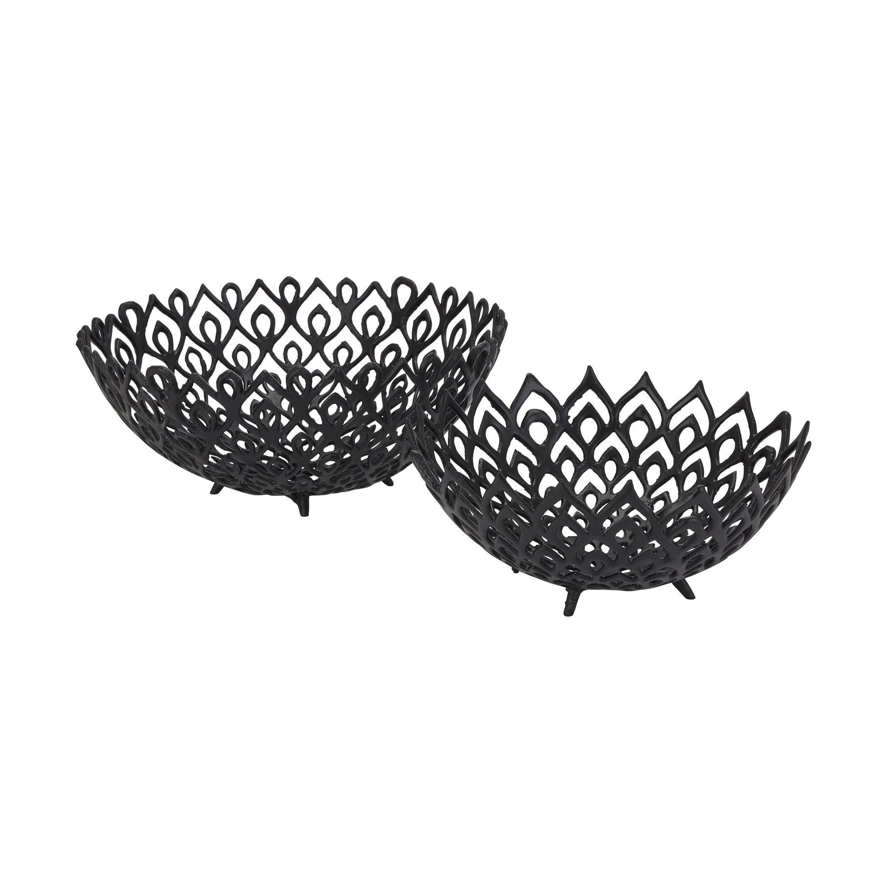 Black Cast Lattice Bowl Medium