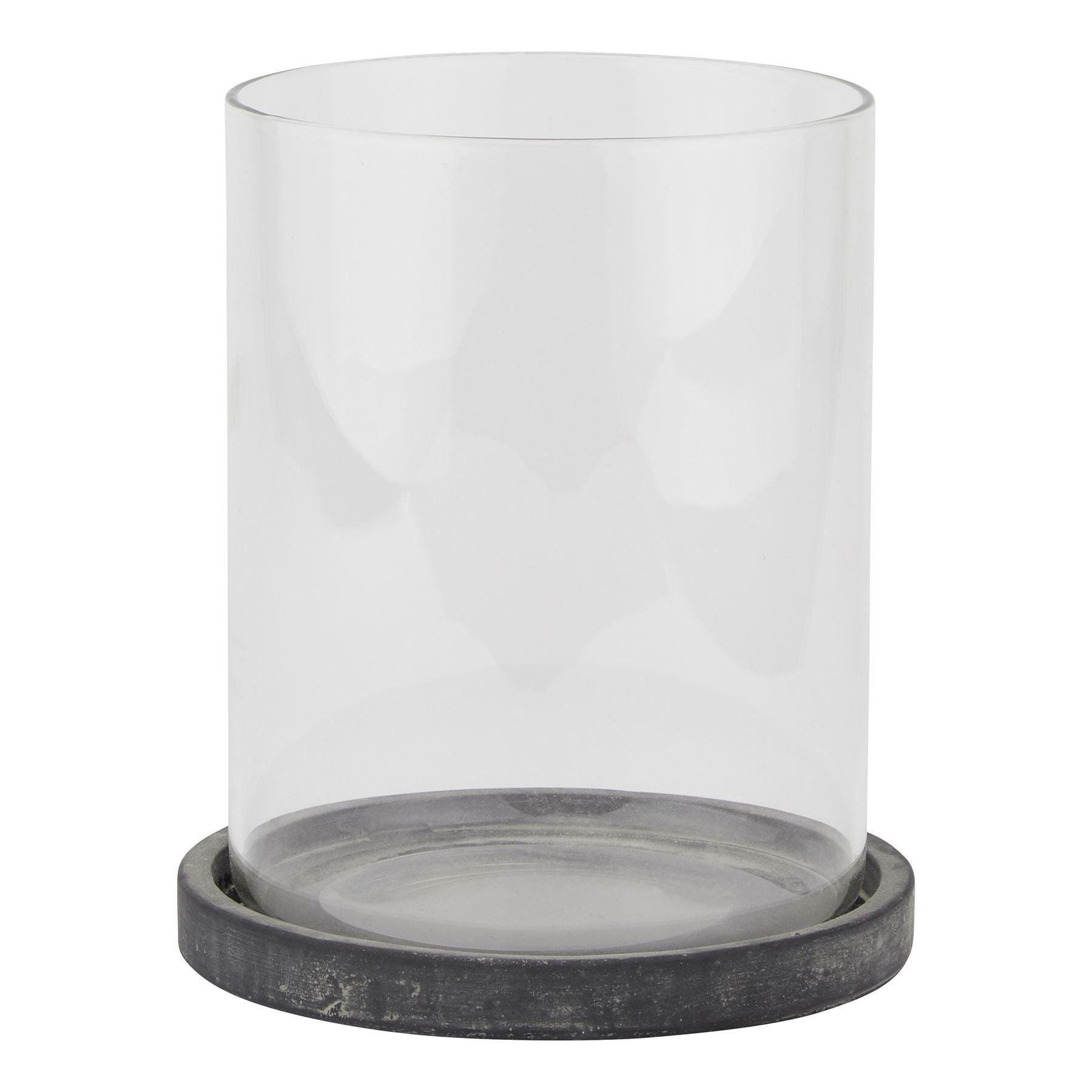 Amalfi Grey Large Hurricane Lantern - LuxmeLounge