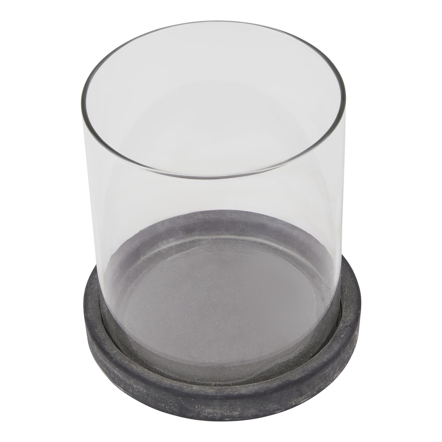 Amalfi Grey Hurricane Lantern - LuxmeLounge