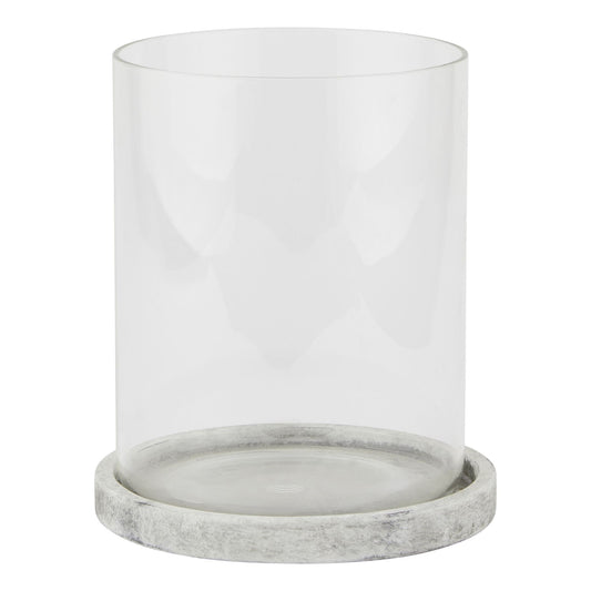 Athena Stone Large Hurricane Lantern - LuxmeLounge