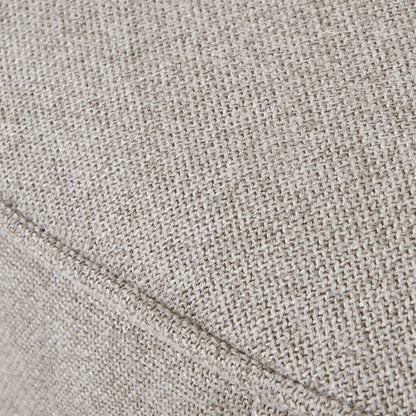 Lily Swivel Ottoman In Oatmeal Twill - LuxmeLounge