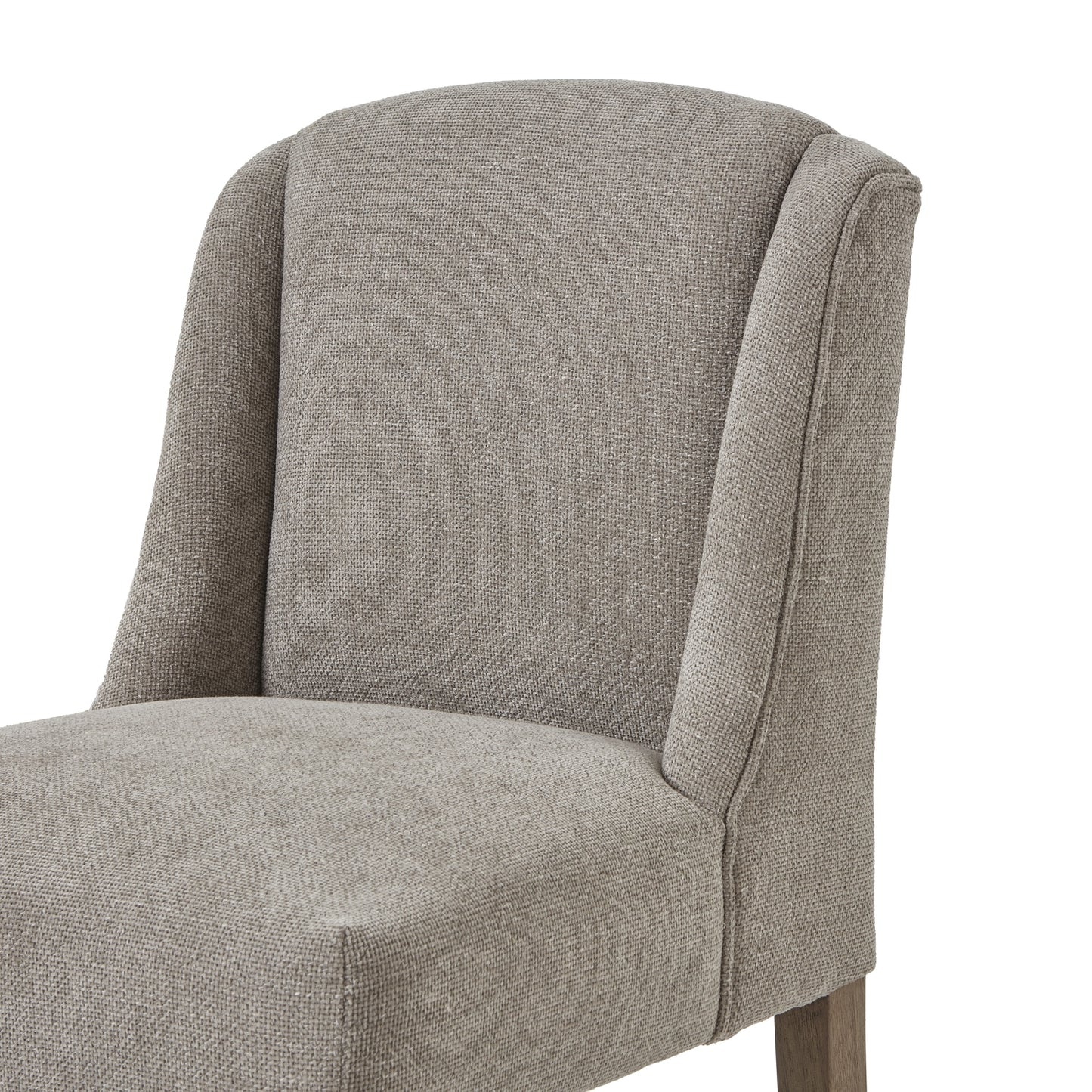 Crompton Woven Taupe Dining Chair - LuxmeLounge