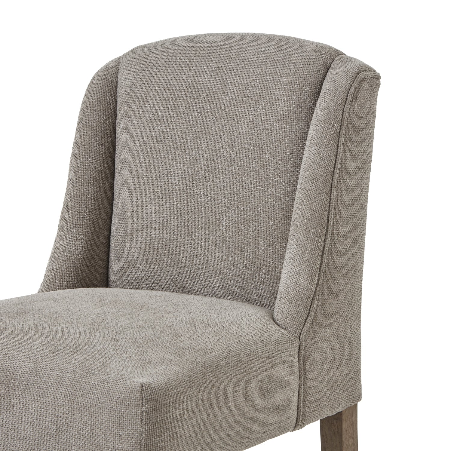 Crompton Woven Taupe Dining Chair - LuxmeLounge