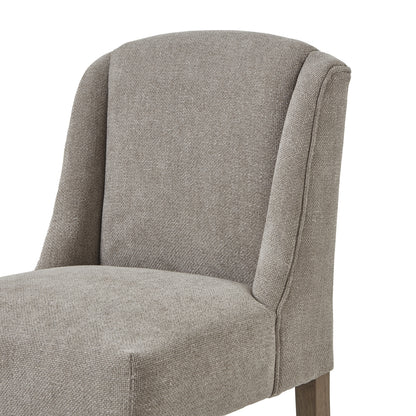 Crompton Woven Taupe Dining Chair - LuxmeLounge