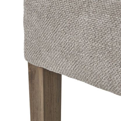 Crompton Woven Taupe Dining Chair - LuxmeLounge