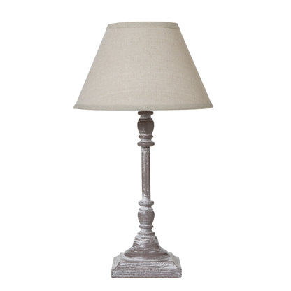 Antia Stem Table Lamp With Linen Shade - LuxmeLounge