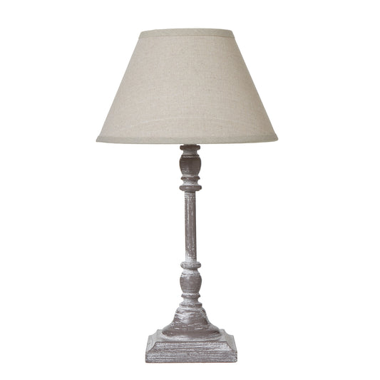 Antia Stem Table Lamp With Linen Shade - LuxmeLounge
