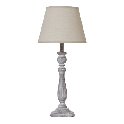 Dunum Column Table Lamp With Linen Shade - LuxmeLounge